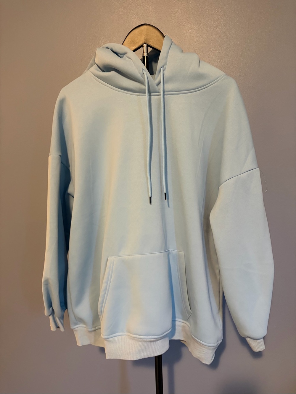 zeagoo Light Blue Oversized Hoodie with Front Pocket